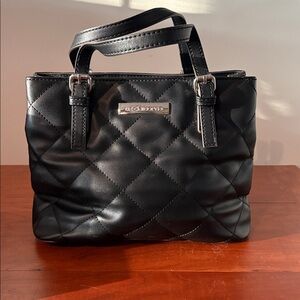 Liz Claiborne mini tote Black Quilted Hand Bag purse